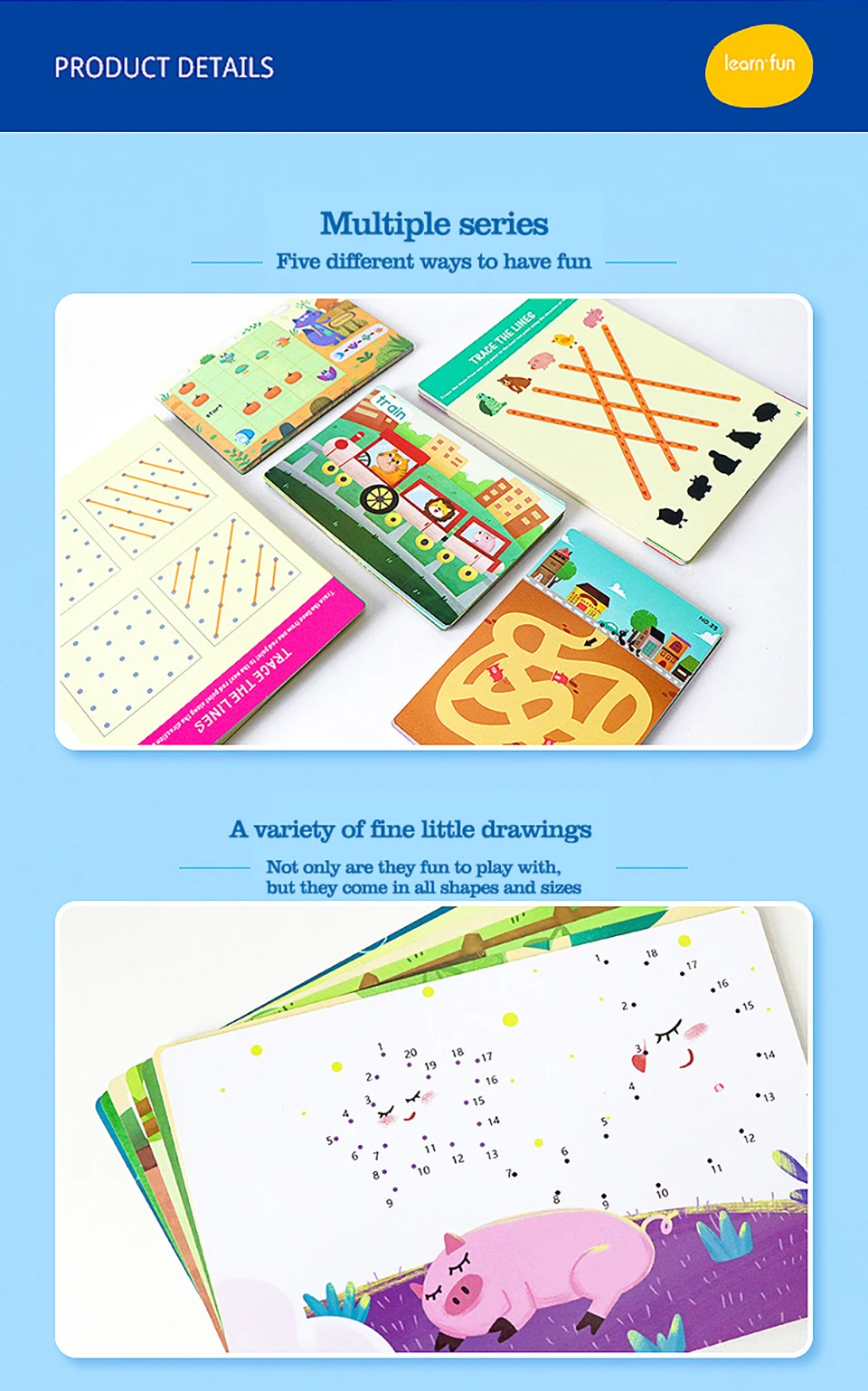 Montessori Children Toys Drawing Tablet DIY Color Shape Math Match Game Book Drawing Set  Learning Educational Toys For Children