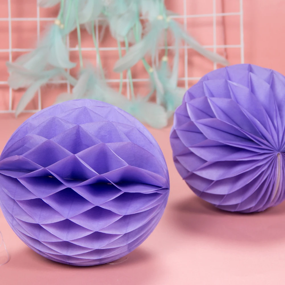 Customized Different Sizes Round Paper Ball Decor