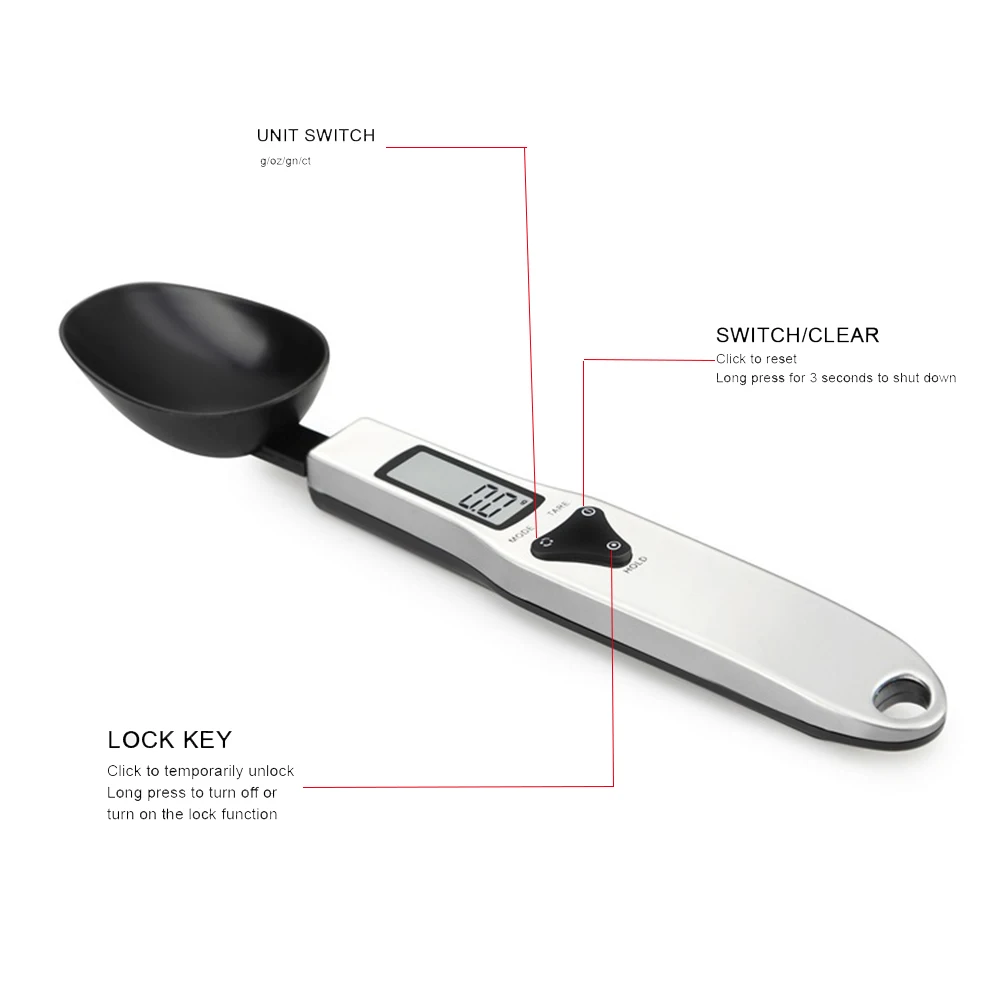 MY KITCHEN] Digital Spoon Scale Electronic Spoon Weigh