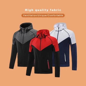 High Quality Latest Design Custom Logo Soccer Club Team Sweatshirts Men's Hoodies