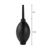 Black powder blowing ball with extended rubber nozzle