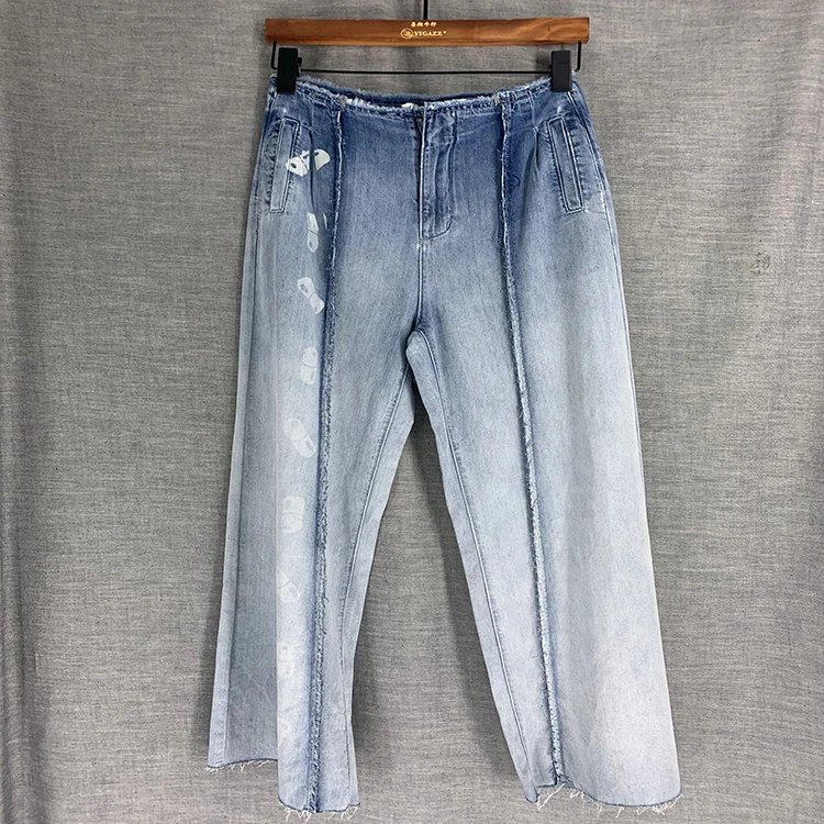 Pantalones Vaqueros De Pierna Ancha Para Mujer,Jeans De Estilo A La  Moda,Sueltos,De Fabricante Directo - Buy Ladys Jean De Moda,Pantalones  Vaqueros De Las Señoras,Mujer Vaqueros Piernas Amplia Product on Alibaba.com