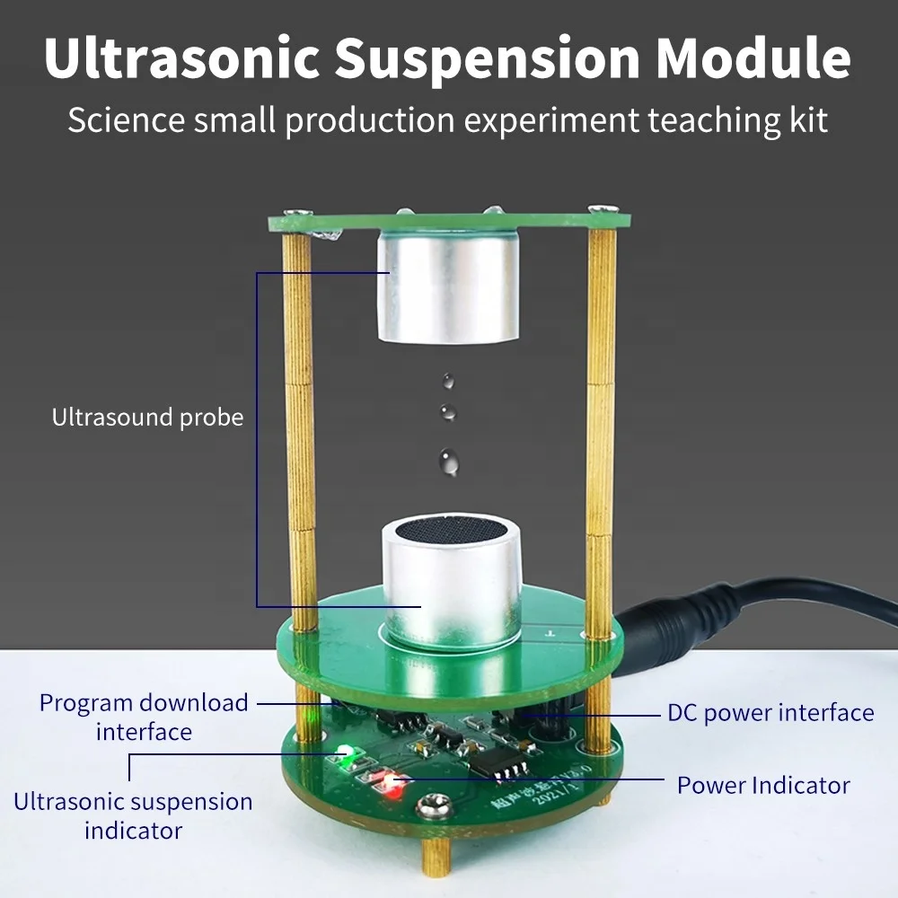 Kit Elettronica Educativa Modulo Levitatore Acustico Ad Ultrasuoni - Kit Didattico Per Esperimenti Levitazione A Onde Stazionarie