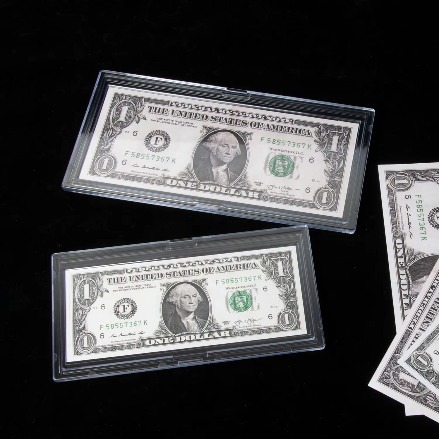 US Currency Paper Money Bill Protector Slab Holder for Large Older Bills Regular Currency Bill Banknote Slab Holder Case