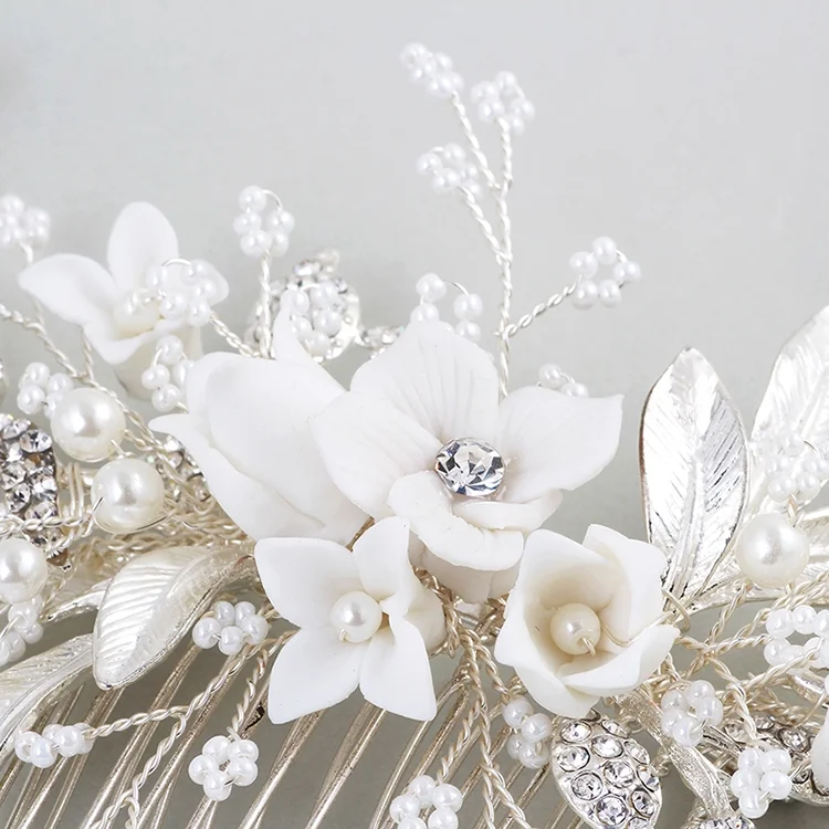 Handmade Wedding Hair Accessories Bridal Hair Comb with Rhinestone