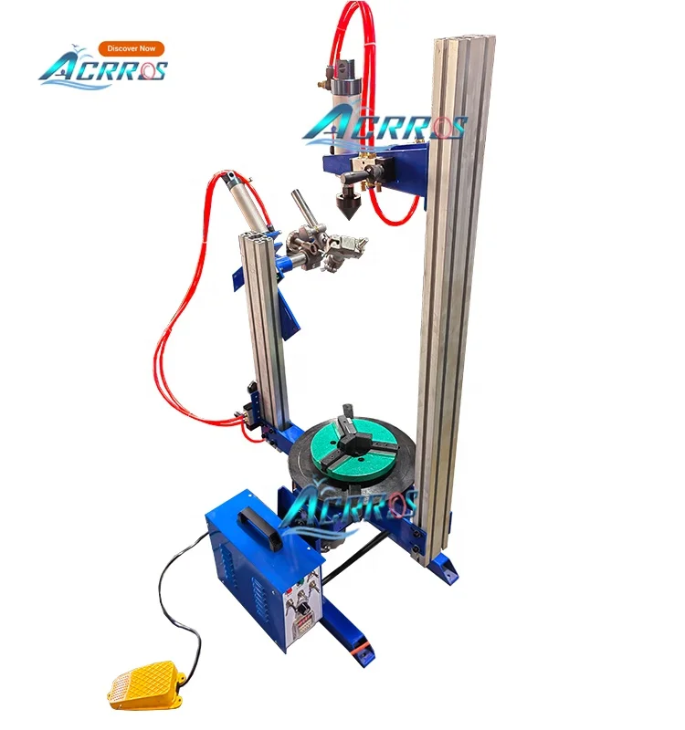 220V Automatically Rotating Table Rotary Pipe Tube Welding Positioner with 200mm Chuck