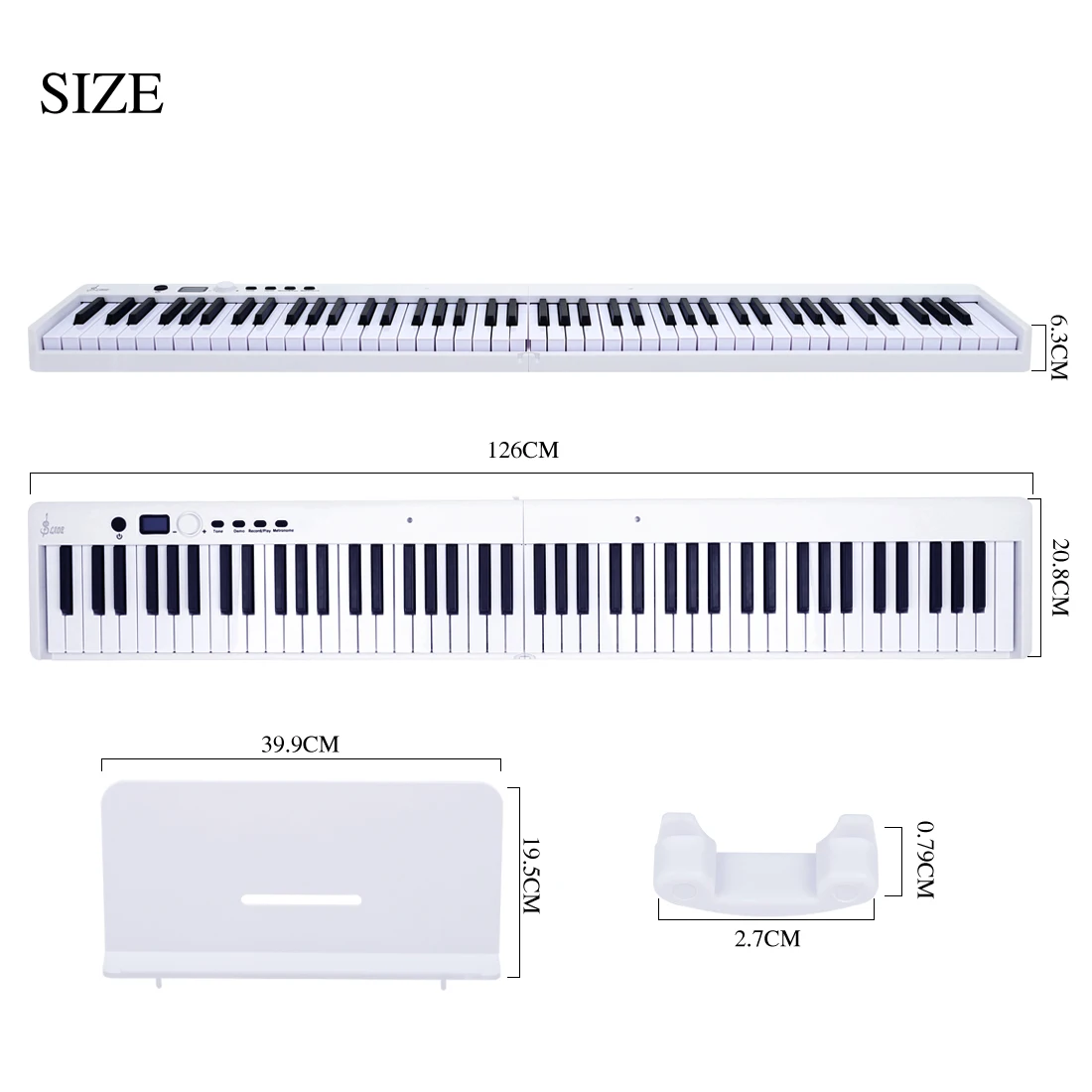 Slade 折り畳み式ポータブル電子ピアノ88鍵 Slade 折り畳み式ポータブル電子ピアノ88鍵 Slade 折り畳み式