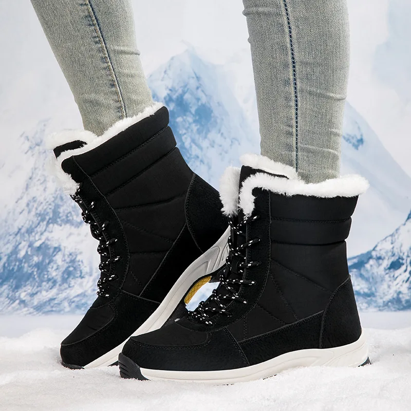 Snow Boots Womens Long Waterproof Boots Ecetana Women's Winter