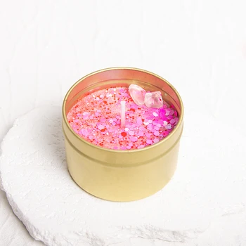 valentine's day fragrance souvenir wholesale dried flower soy wax aroma gift scented candle