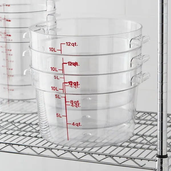 PC Clear Round Polycarbonate Glass Food Storage Container