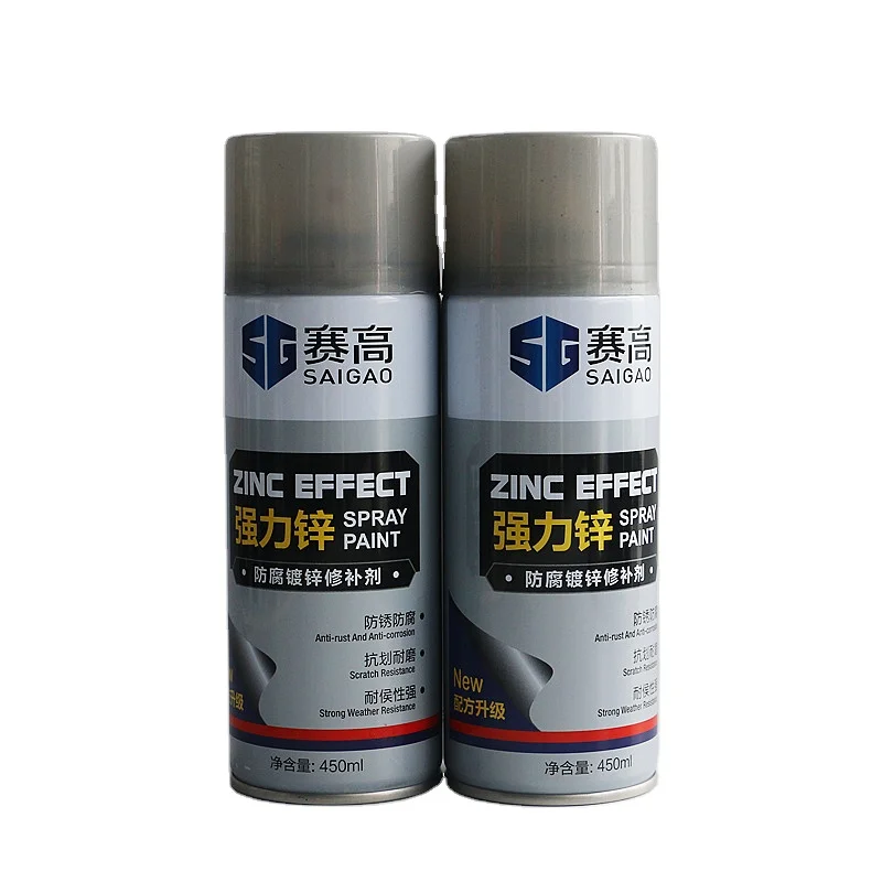 Zinc Paint Spray Cold Galvanized Silver White Zinc Rich Anti-corrosive Paint