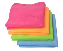 50 Pack Hot Sale Multicoloured Microfiber Cleaning Cloth Set for  Kitchen Dish Cleaning