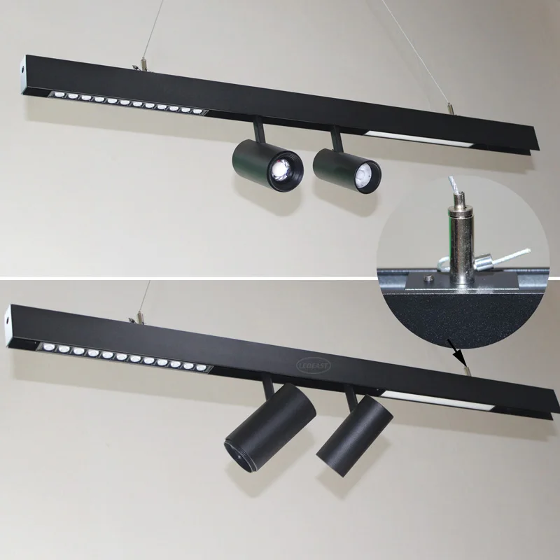 Ledeast TLME-10 10 Вт Магнитный светодиодный Трековый светильник DC48V магнит светодиодный Трековый светильник лампы проектор для трек освещение 3 года 48V