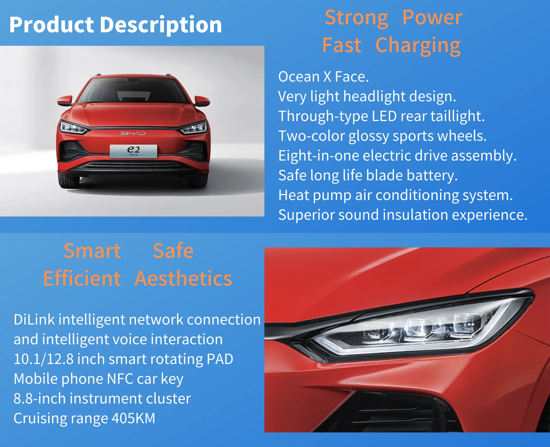 Model 2024 Luxury Byd E2 New Energy Electric Vehicles Eec New Energy