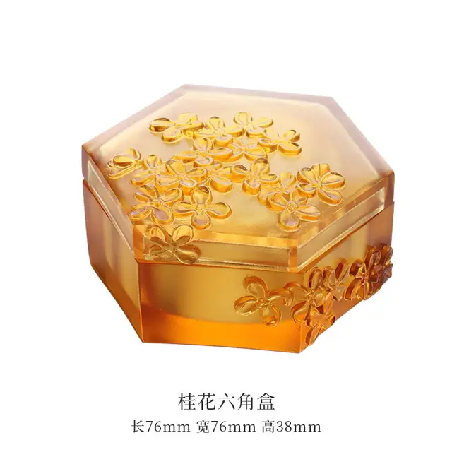 Customized High-end Design Crystal Cherry Blossom Jewelry Box Ink Cartridge For Study Decoration