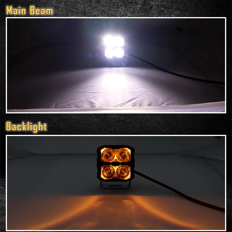 40W Versatile LED Work Lighting for Heavy Duty Vehicles Waterproof High-Intensity Truck Tractor Lights Hilux F150 Tacoma New