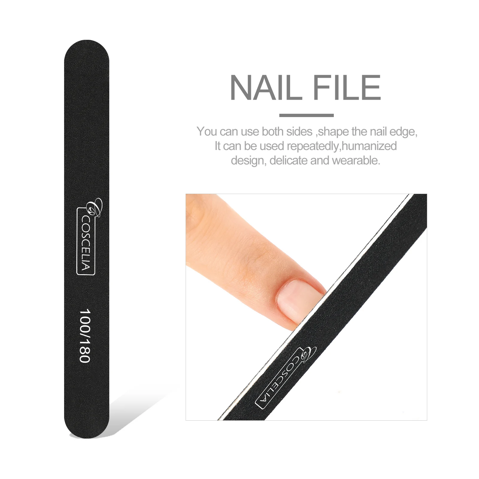 Oem Odm Personalized Wholesale Black Nail File Nail Buffer Abrasive Zebra  Gray 80/100/120/150/180 Grit Emery Board Nail Tools - Buy Nails Buffer And  File Supplies,Disposable Nail File And Buffer,Best Selling Nail Buffer