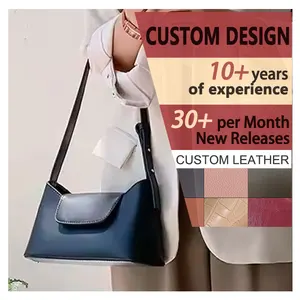 Guangzhou Factory High Quality Women'S Pu Leather Bag Lady Fashion Compact Style Shoulder Bags