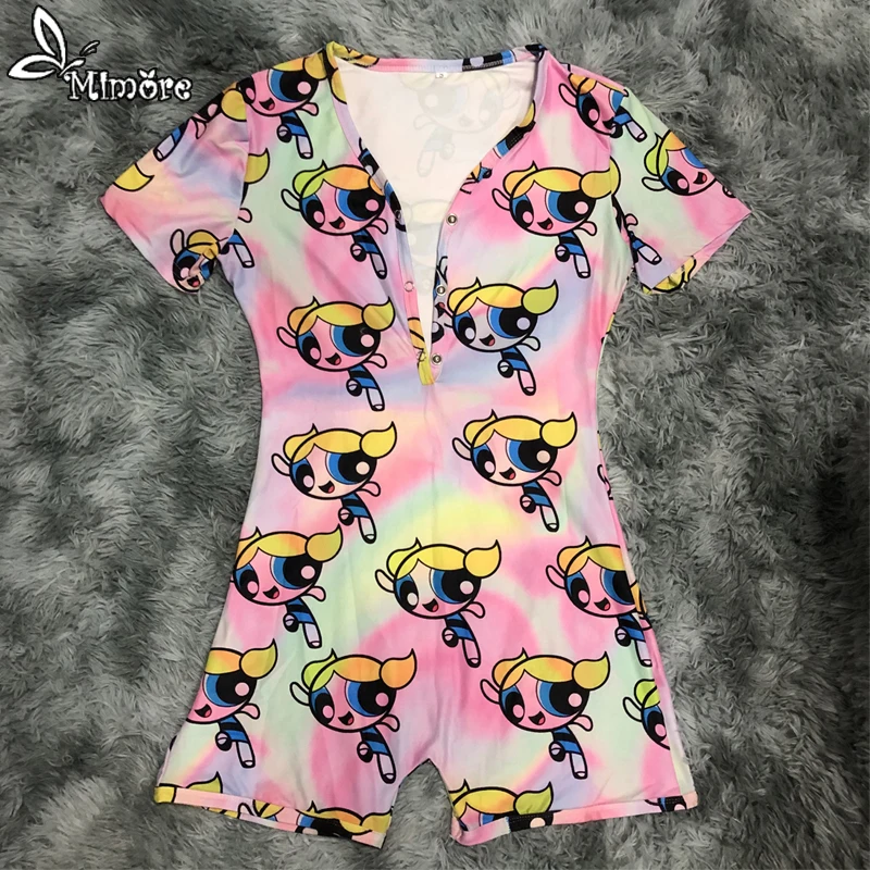Plus Size Onesie Designer Pajamas Short Sleeve Jumpsuit Printed Onesie