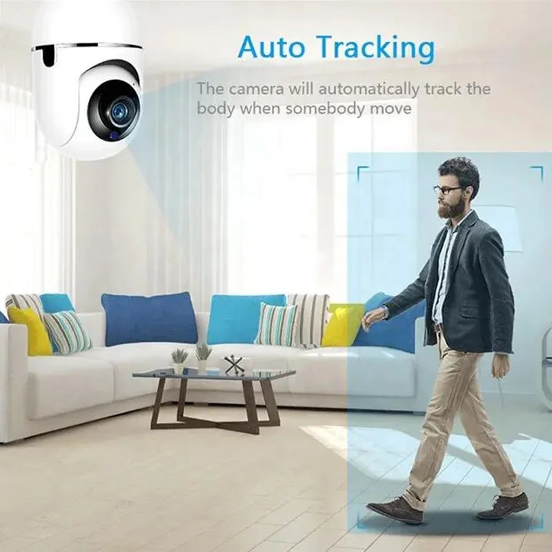 Smart Wifi Camera RTZ Rotation Human Detection and Tracking Remote Alarm Push Two Way Audio hd Wifi Camera Ip