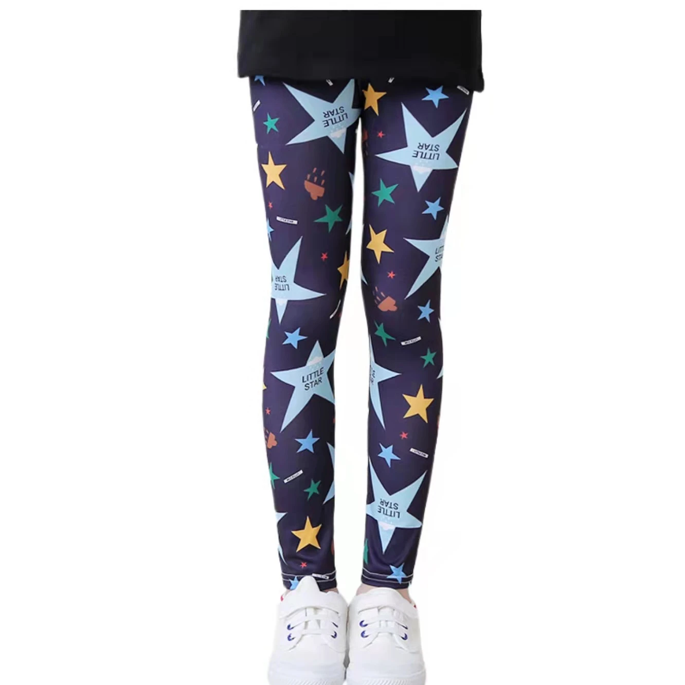 Kids Cave - Black Cotton Blend Girls Leggings ( Pack of 2 ) - Buy Kids Cave  - Black Cotton Blend Girls Leggings ( Pack of 2 ) Online at Low Price -  Snapdeal