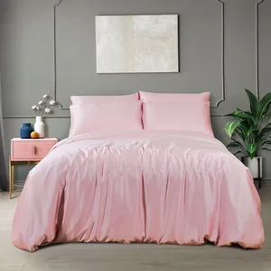 New Design Silk Bedding Sets Eucalyptus Lyocell Bedsheet Bedding Set Bed Sheet Set and Duvet Cover Pillow Case