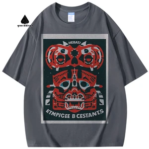 Manufacturers Customize Printing Hawaii Sublimation Cotton Oversize Loose Style Streetwear Tshirt