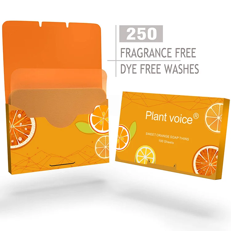 Wholesale Dissolving Disposable Pocket Soap Papers Portable Papier