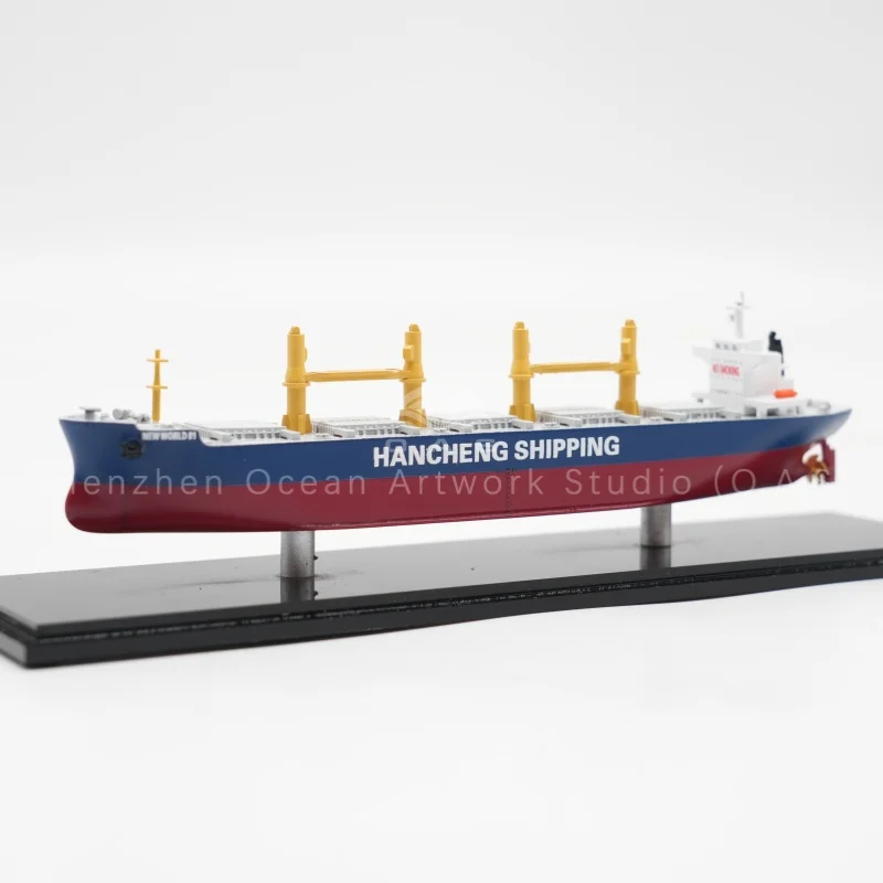 Our bulk cargo ship model is meticulously built with reference to Korean shipyards design standards.It is equipped with realistic marine crane model, delicate side boarding ladder and complete ship registration markings, highly restoring real ship details.Crafted with premium materials and fine workmanship, it is ideal for exhibitions, corporate gifts, office ornaments and maritime teaching.We support customized colors, logos and scales, providing reliable bulk production for shipping companies and marine enthusiasts worldwide.Amber@vesselmodel.com Tel: +86 18038048785