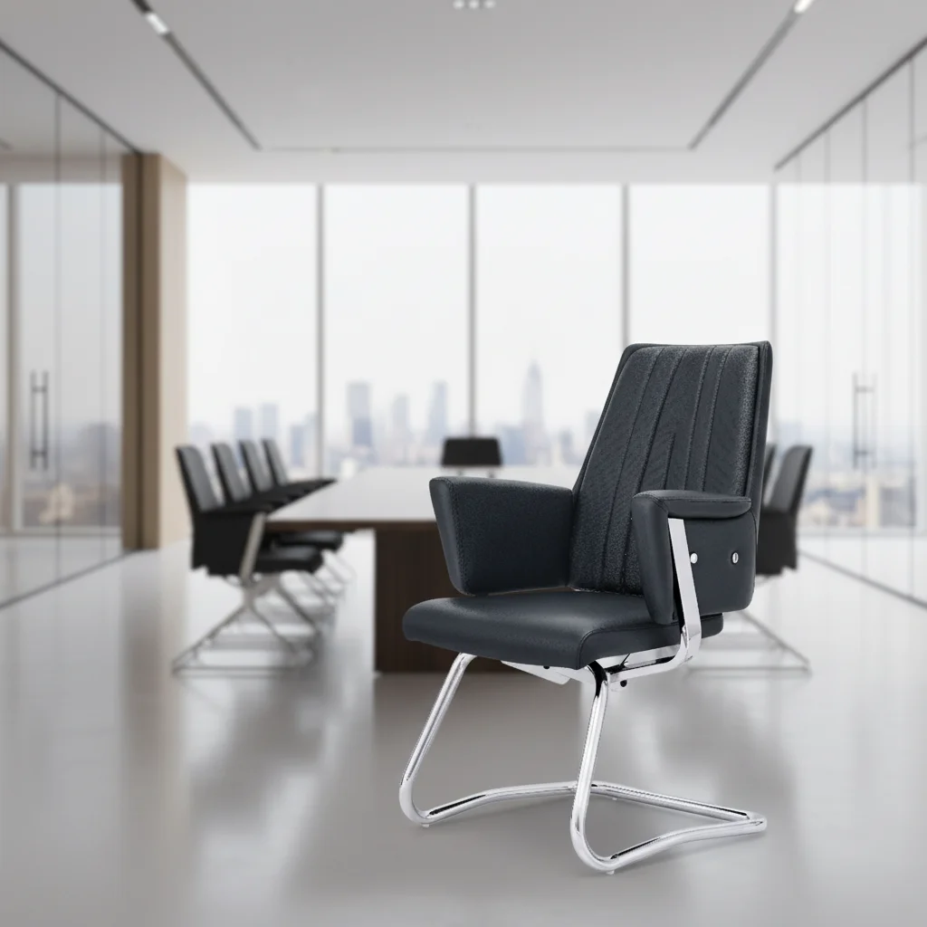 Modern Ergonomic PVC Leather Executive Chair with Adjustable Height 4
