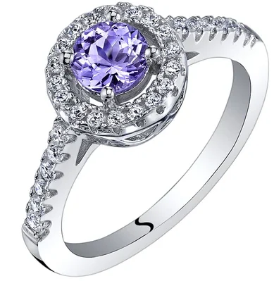 Wholesale Price Latest Design Triangle Shaped Tanzanite Gemstones Rings