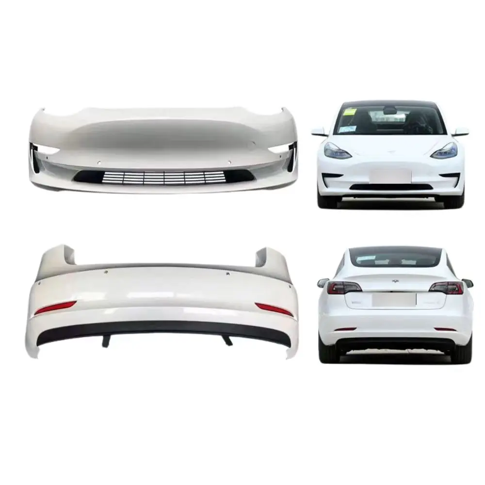 For 2019-2022 Tesla Model3 Model Y Car Bumpers Front and Rear Bumper ...