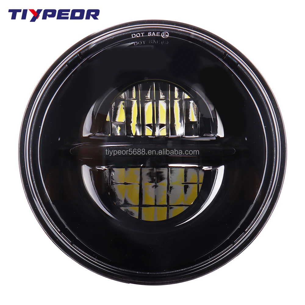 product tiypeor 7 inch round led headlight with drl for motorcycle off road jkjku led head light-3