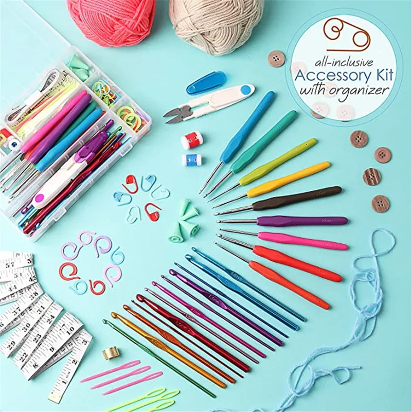 73 pcs crochet kit with crochet