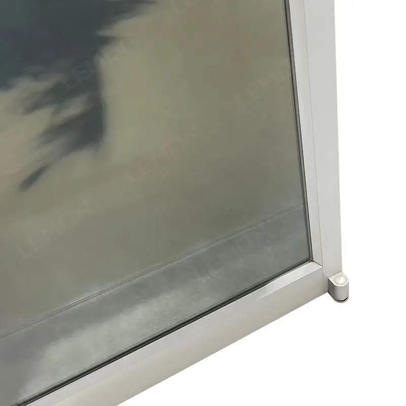 Commercial Office HURRICANE-PROOF Double Swing Aluminum Storefront Door Exterior Entry