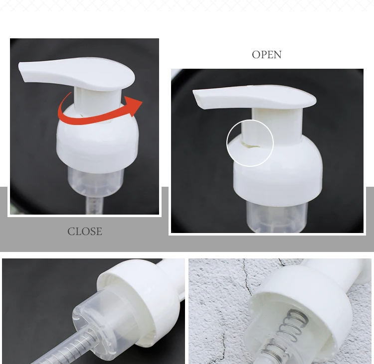 40/410 White Hand Pump Foam Soap Dispenser Pump