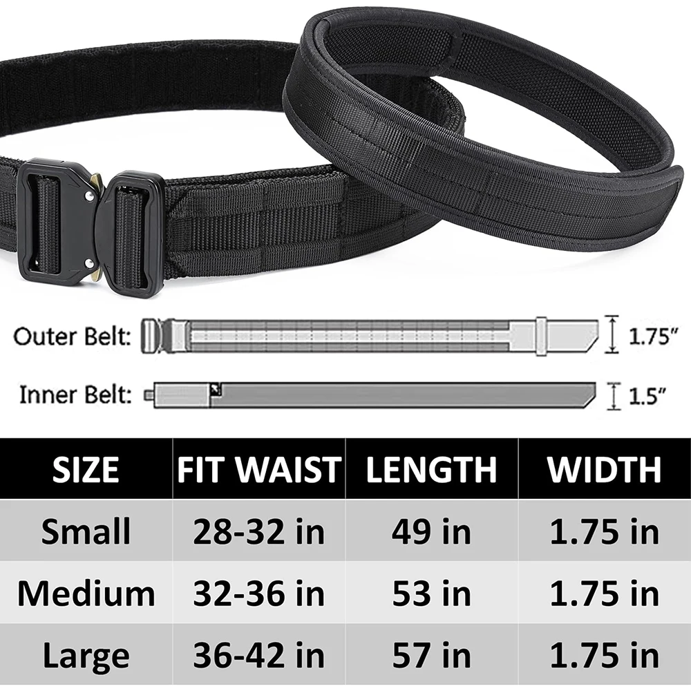 Adjustable Training Durable Quick Release Multifunctional Belt Tactical Durable Heavy Duty Belt
