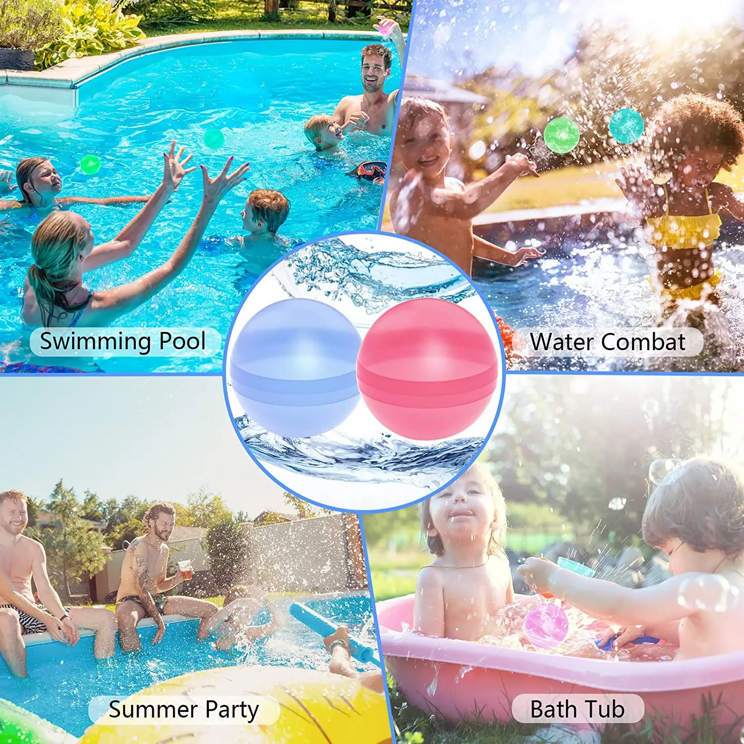 Outdoor Activities Water Games Toy Latex-free Silicone Water Splash 