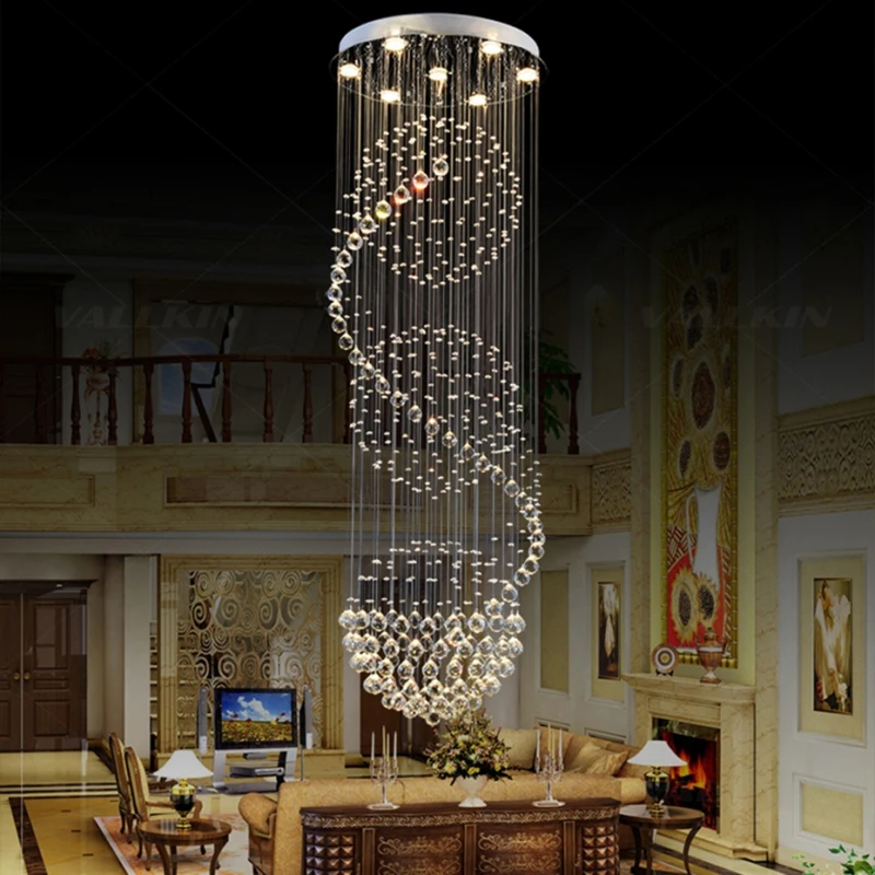 Modern Crystal Chandelier Lighting for Hotels Restaurants