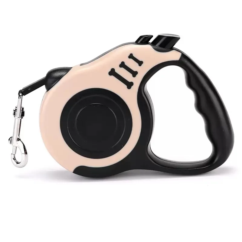 Automatic Scaling Lingliang Led Flashlight Pet Leash With Poop Bag Dispenser Waterproof Night Walking