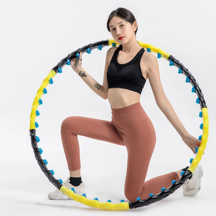 Новые большие съемные кольца-толстовки, двухсторонние магнитные массажные фитнес-кольца Hula