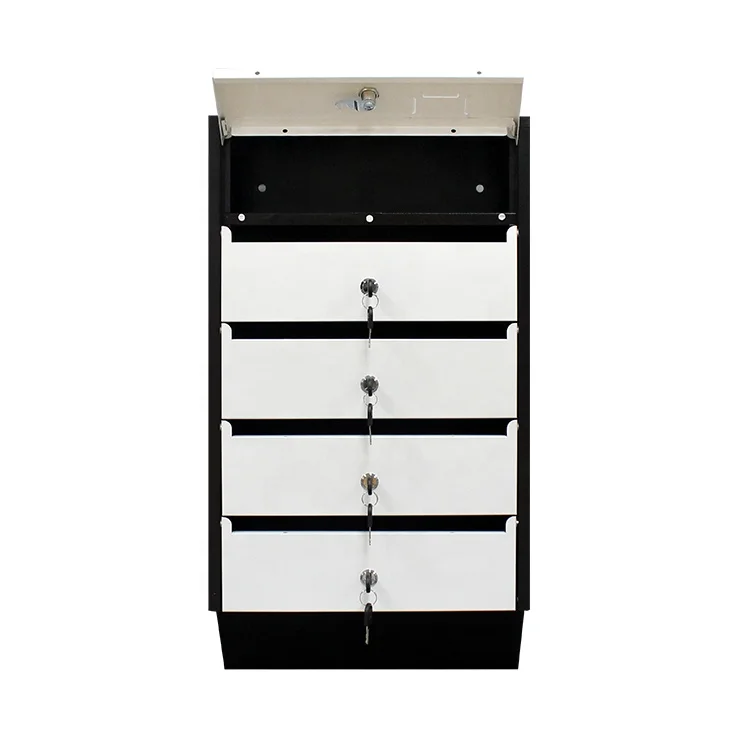 Wall Mounted Apartment Mailbox System Steel 5 Tier Post Office Letter Box With Master Key