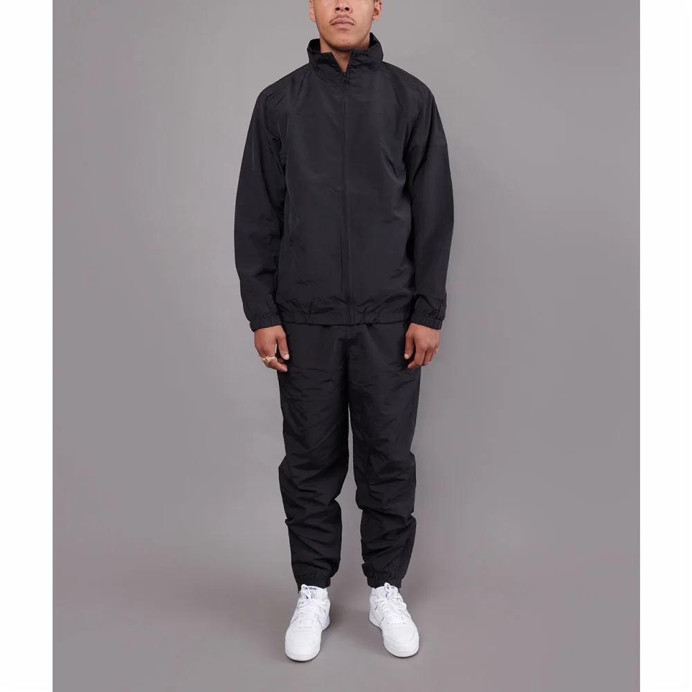 YALI Winter plain zip up 100% nylon track suit set printed custom logo mens  nylon tracksuit for men| Alibaba.com