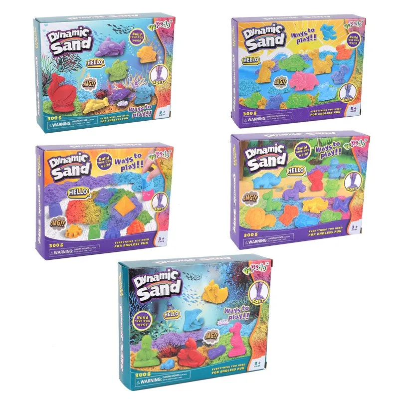 Образовательные нетоксичные игрушки по индивидуальному заказу легко Моделируемые игровой песок оптом детский набор «сделай сам» Космический волшебный