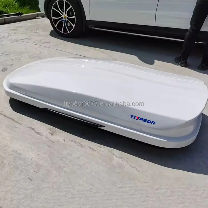 product waterproof roof box 510 lits  cargo fits suv car roof rack luggage carrier travel safety transport box with lock large capacity-5