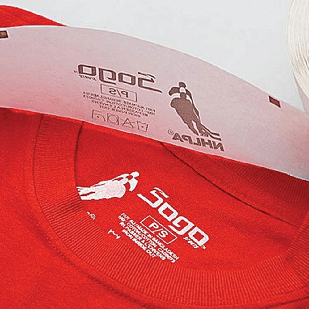 Custom Logo Printing Fabric Iron on Heat Transfer Stickers Heat Press Sticker for Clothes