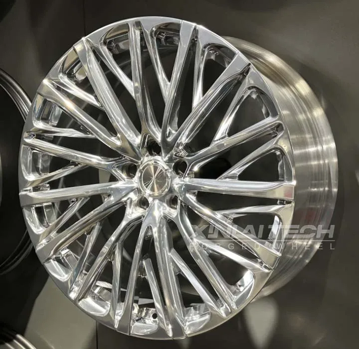 XL Forged Wheel 5x112 5x120 5x114.3 Multi Spoke Custom Chrome Polished Wheels 17 18 19 20 21 22 23 Inch Car Alloy Rims - Image 1