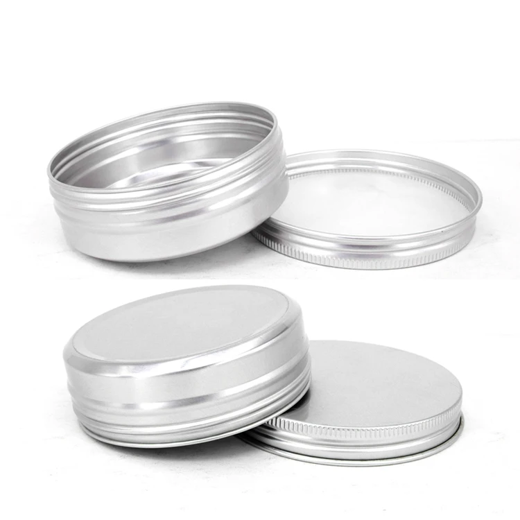 Custom Printed Empty Aluminum Can Custom 100ml Tin Cans Wholesale Storage Wax Aluminum Jars Large Round Metal Tins
