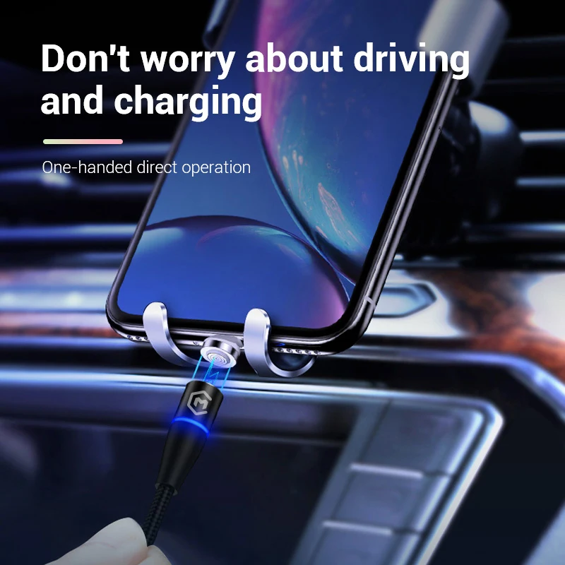 MONFONK 3 в 1 Usb-кабель Магнитный зарядный кабель 3A Быстрая зарядка USB-кабель для передачи