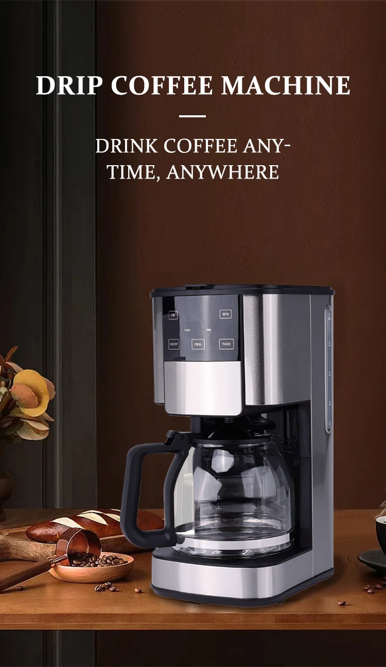 Cafetera Eléctrica De Goteo Automático,Máquina De Café Eléctrica De 12  Tazas Para Negocios Y Oficina - Buy Mejor Máquina De Café,Máquina De Café  Para Negocios,Automático Goteo Máquina De Café Product on Alibaba.com